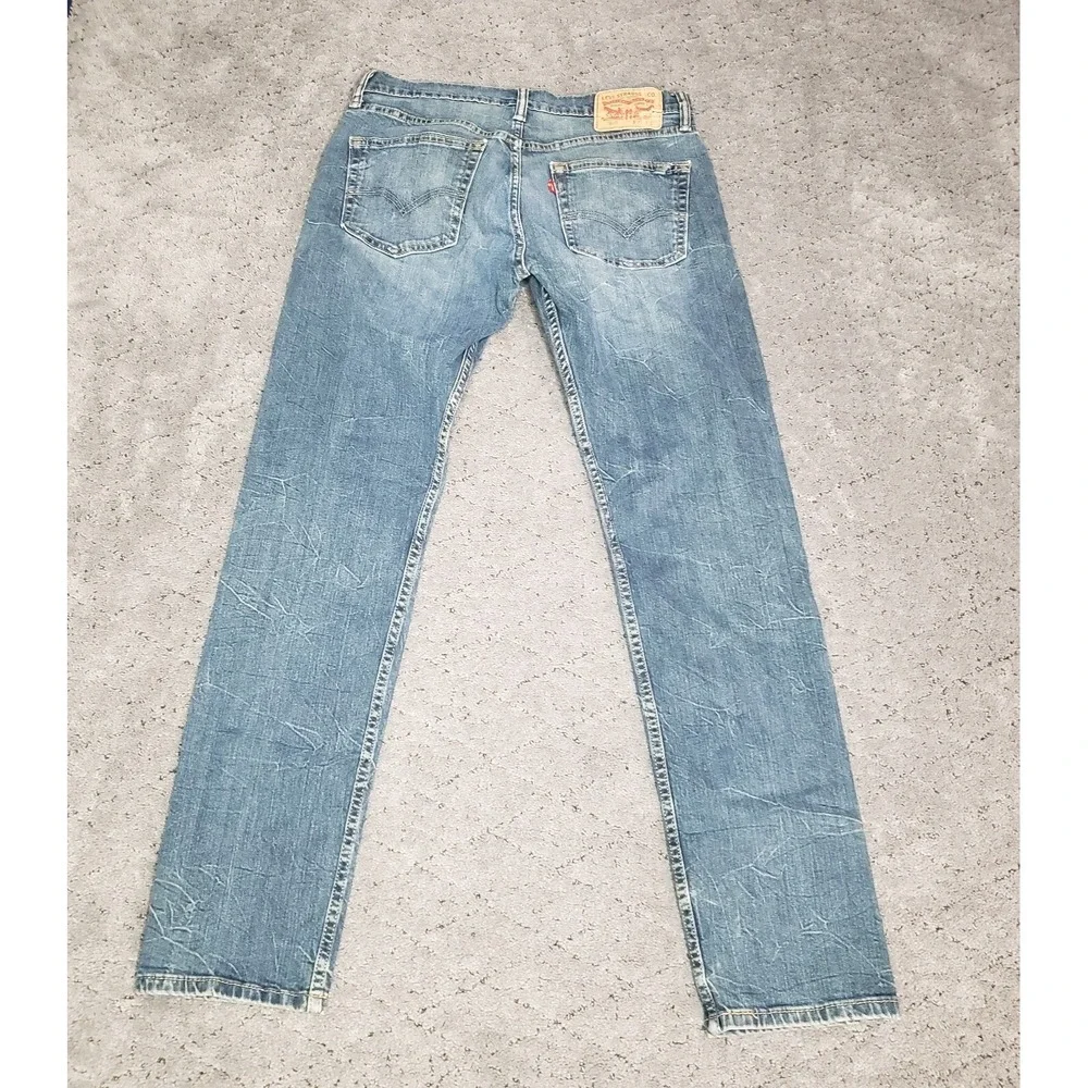 Levis 508‎ Jeans Mens 29x32 Blue Medium Wash Denim Mid Rise Straight Stretch